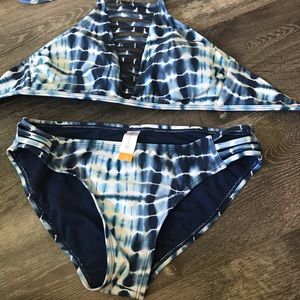 Blue and white Swim suit